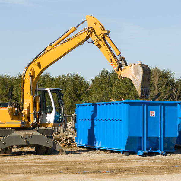 can i choose the location where the residential dumpster will be placed in Fauquier County Virginia